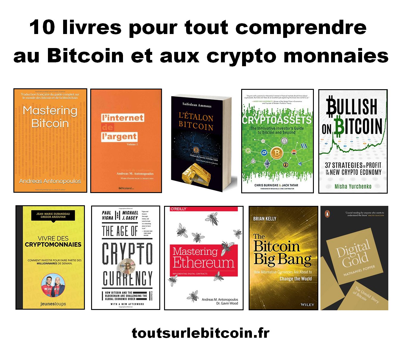 10 livres pour tout comprendre au Bitcoin et aux crypto monnaies