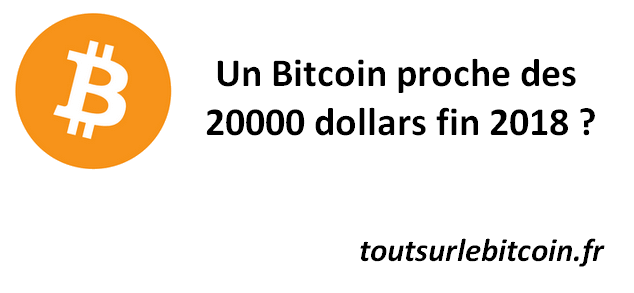 Bitcoin à 20000 dollars fin 2018
