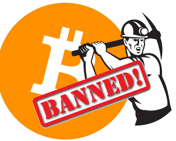 Bannissement du minage de Bitcoins