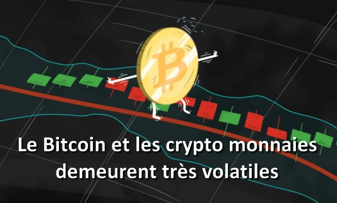 Le Bitcoin demeure très volatile